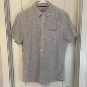 Apt. 9 Light Gray Floral Performance Men's Shirt